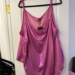 SHEIN Iridescent Pink Camisole Top